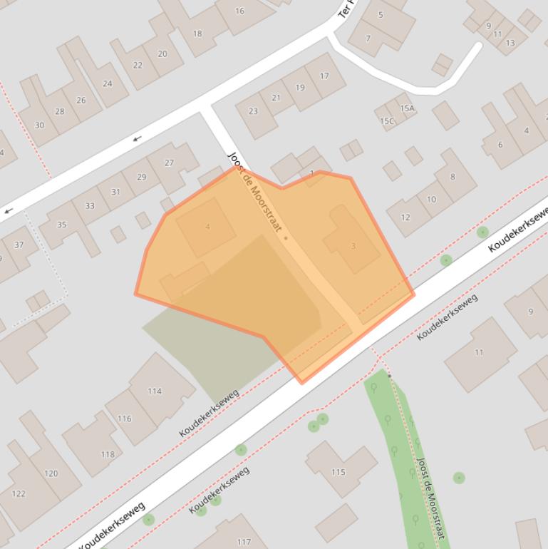 Kaart van postcodegebied 4335HB.