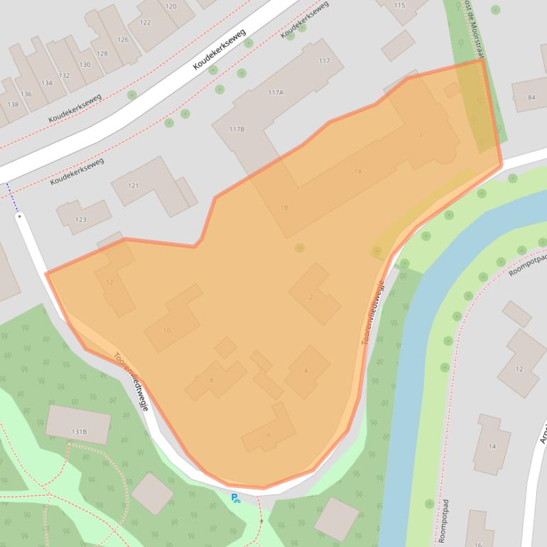 Kaart van postcodegebied 4335HE.