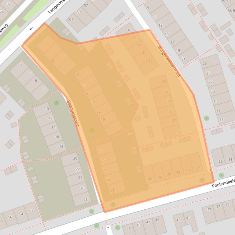 Kaart van postcodegebied 4335HH.