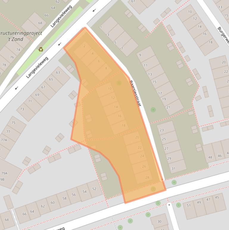 Kaart van postcodegebied 4335HK.