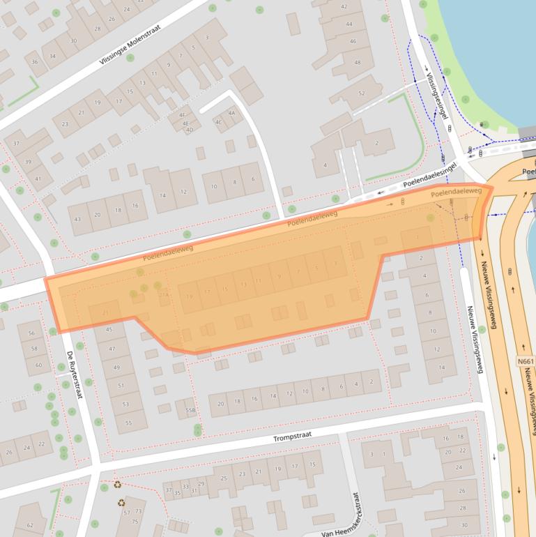 Kaart van postcodegebied 4335HM.