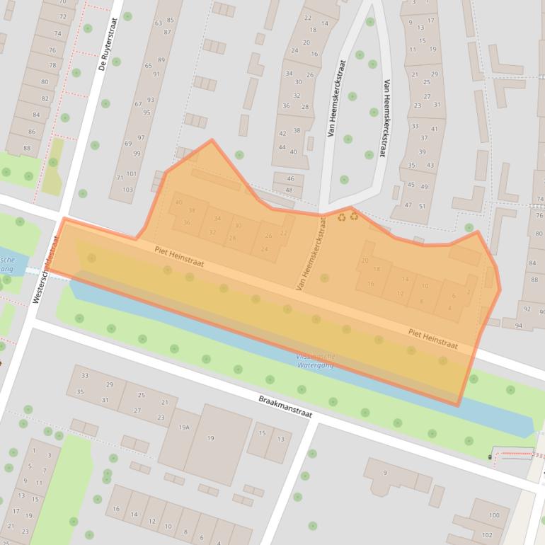 Kaart van postcodegebied 4335HW.