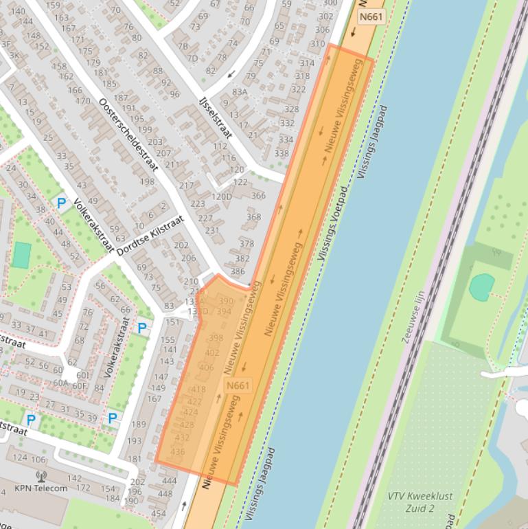 Kaart van postcodegebied 4335JM.