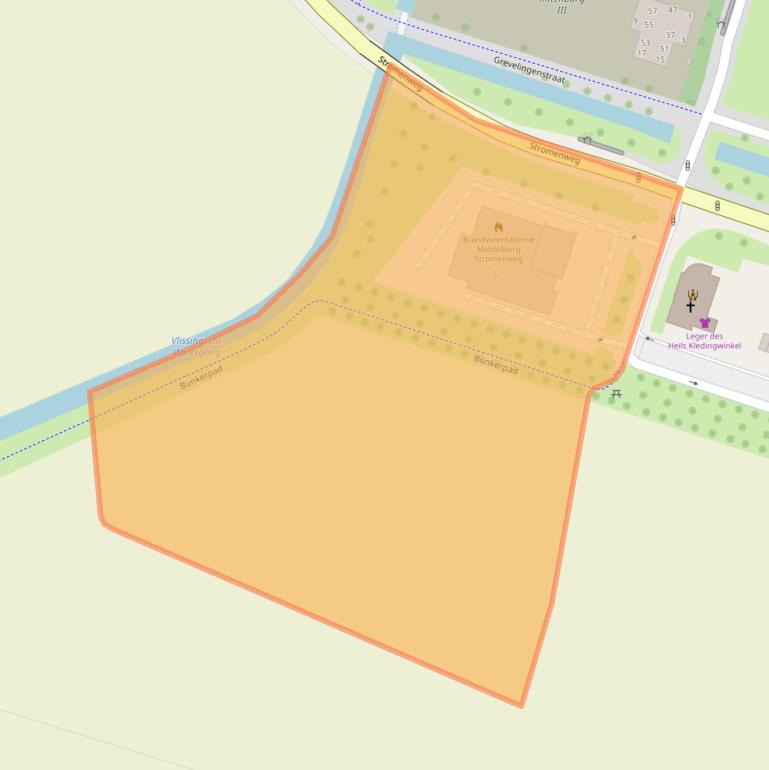 Kaart van postcodegebied 4335JR.