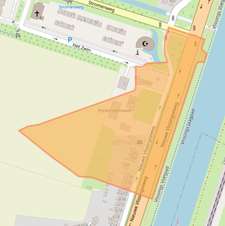 Kaart van postcodegebied 4335JS.