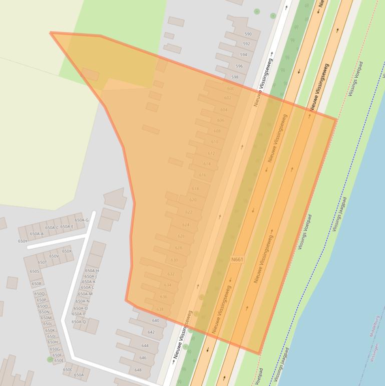 Kaart van postcodegebied 4335JT.