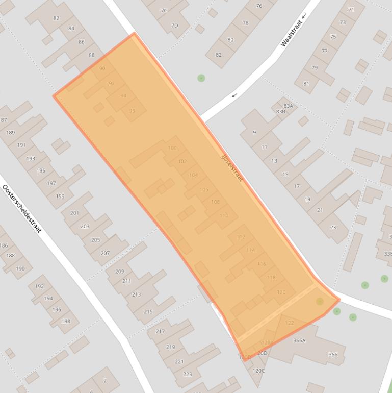 Kaart van postcodegebied 4335KE.