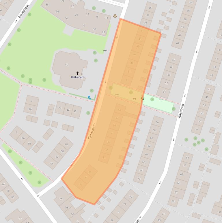 Kaart van postcodegebied 4335KH.