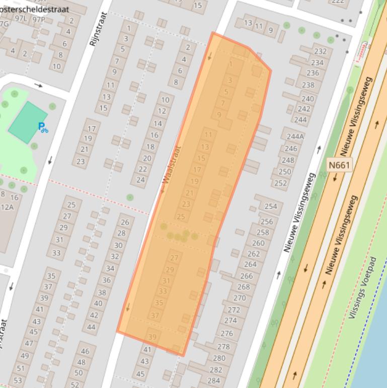 Kaart van postcodegebied 4335KK.