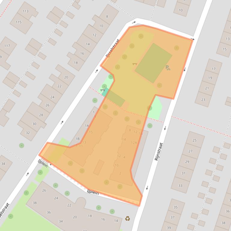 Kaart van postcodegebied 4335KZ.