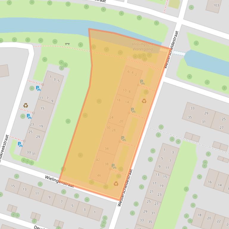 Kaart van postcodegebied 4335NJ.