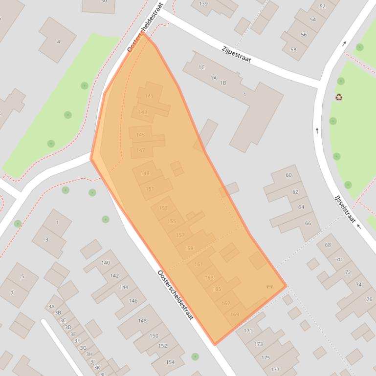 Kaart van postcodegebied 4335PD.