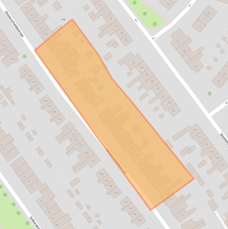 Kaart van postcodegebied 4335PE.