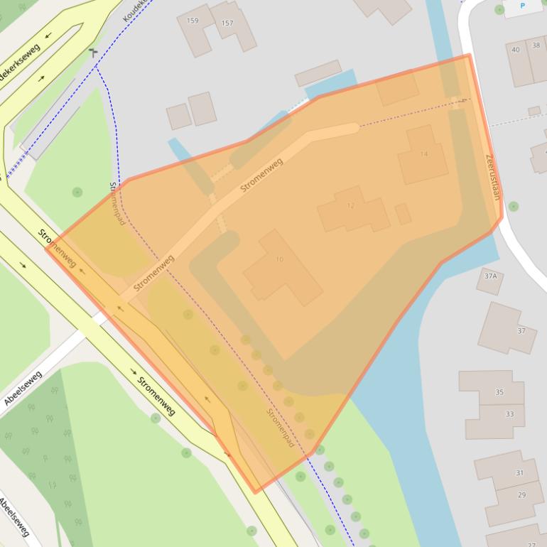 Kaart van postcodegebied 4335SH.