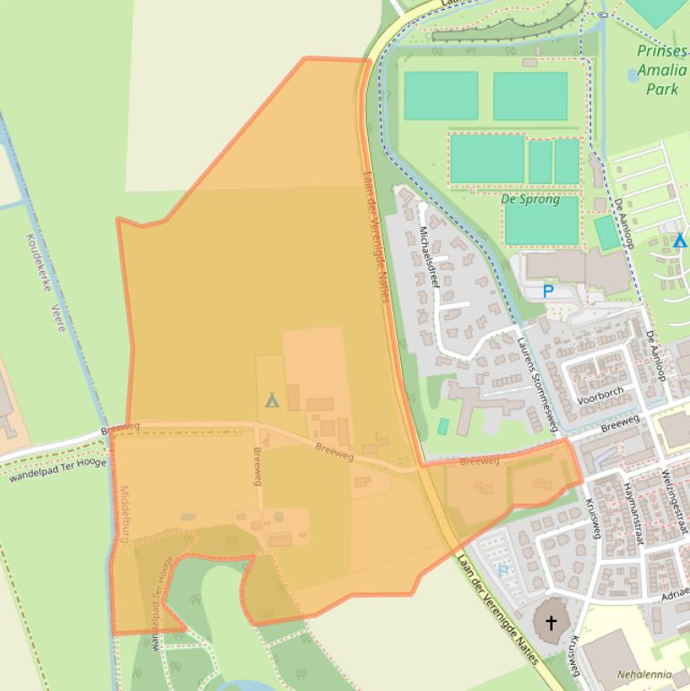Kaart van postcodegebied 4335SK.
