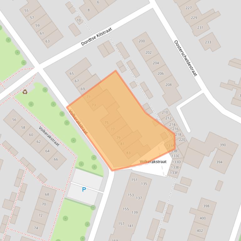 Kaart van postcodegebied 4335VD.