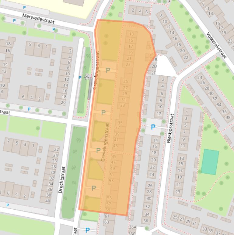 Kaart van postcodegebied 4335XC.