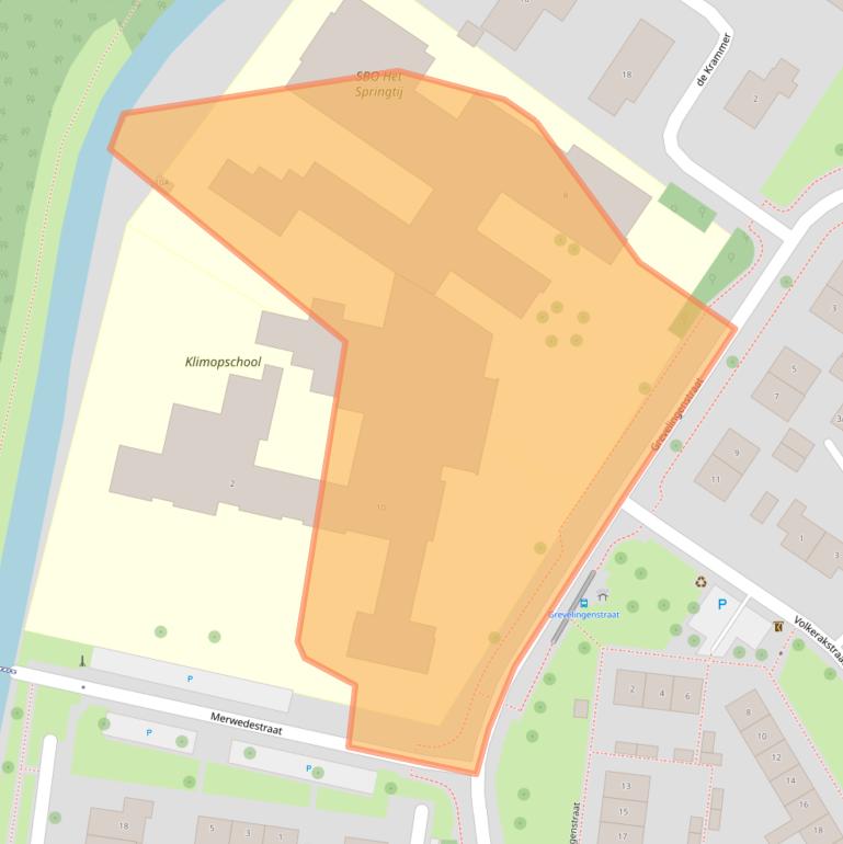 Kaart van postcodegebied 4335XG.