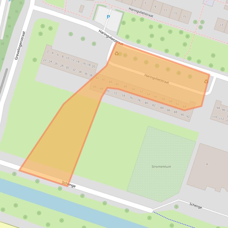 Kaart van postcodegebied 4335XK.