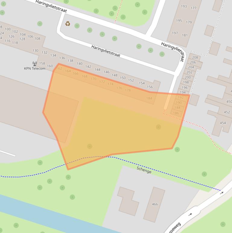 Kaart van postcodegebied 4335XP.