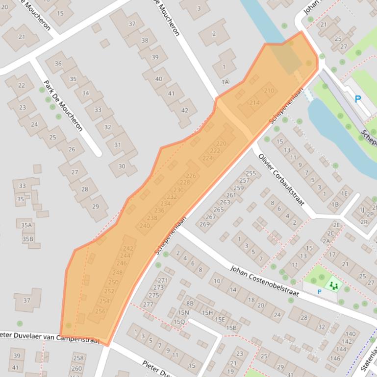 Kaart van postcodegebied 4336AM.