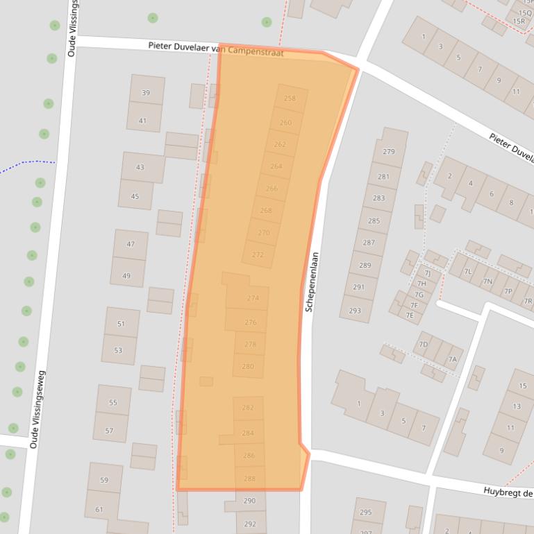 Kaart van postcodegebied 4336AN.