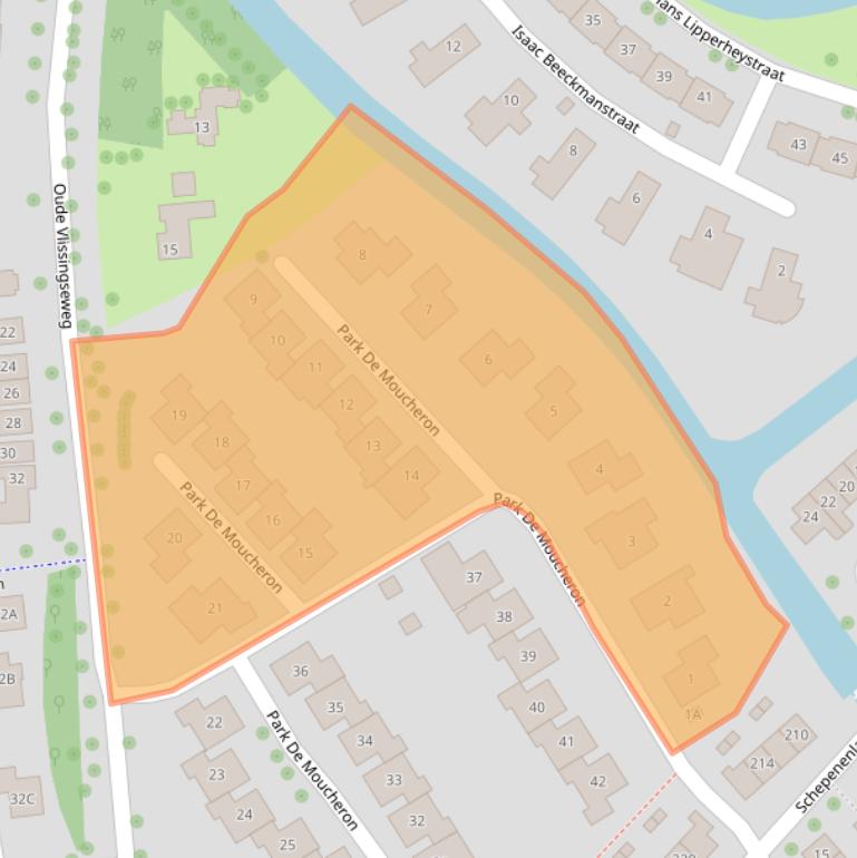 Kaart van postcodegebied 4336AX.