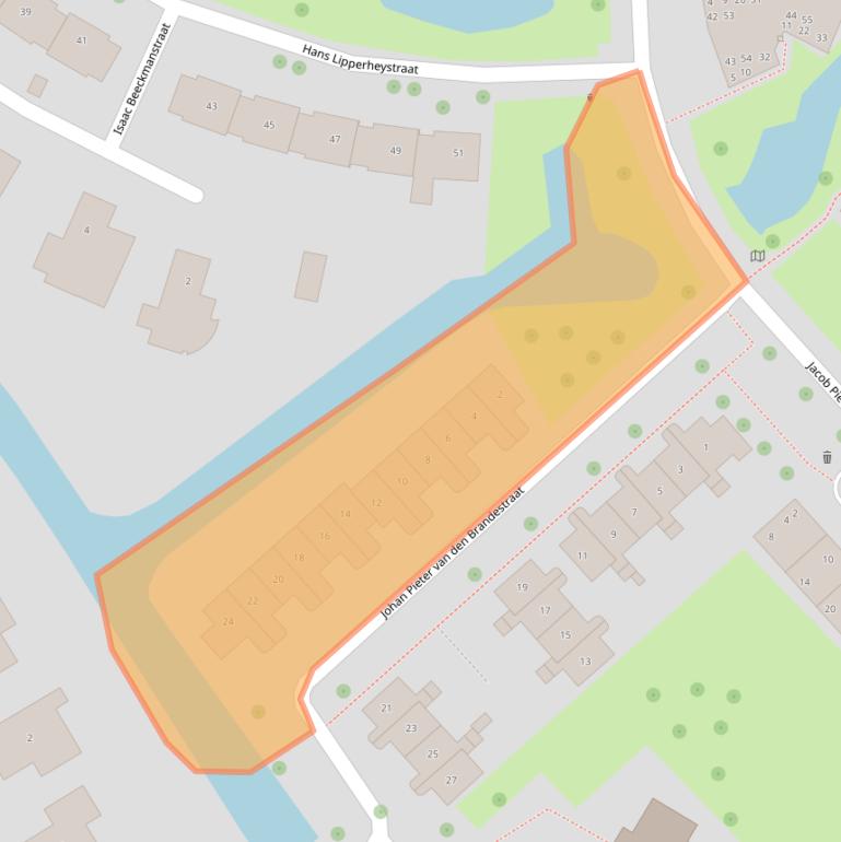 Kaart van postcodegebied 4336BB.