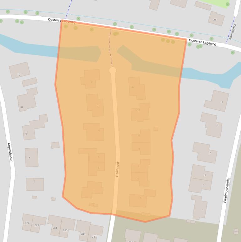 Kaart van postcodegebied 4336BP.