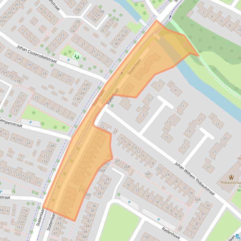 Kaart van postcodegebied 4336CC.