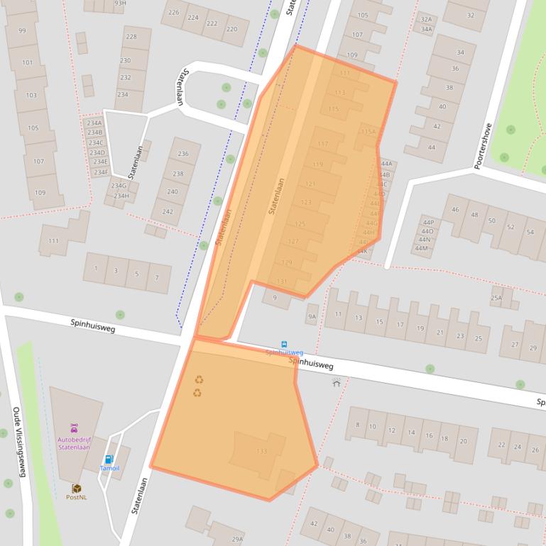 Kaart van postcodegebied 4336CG.