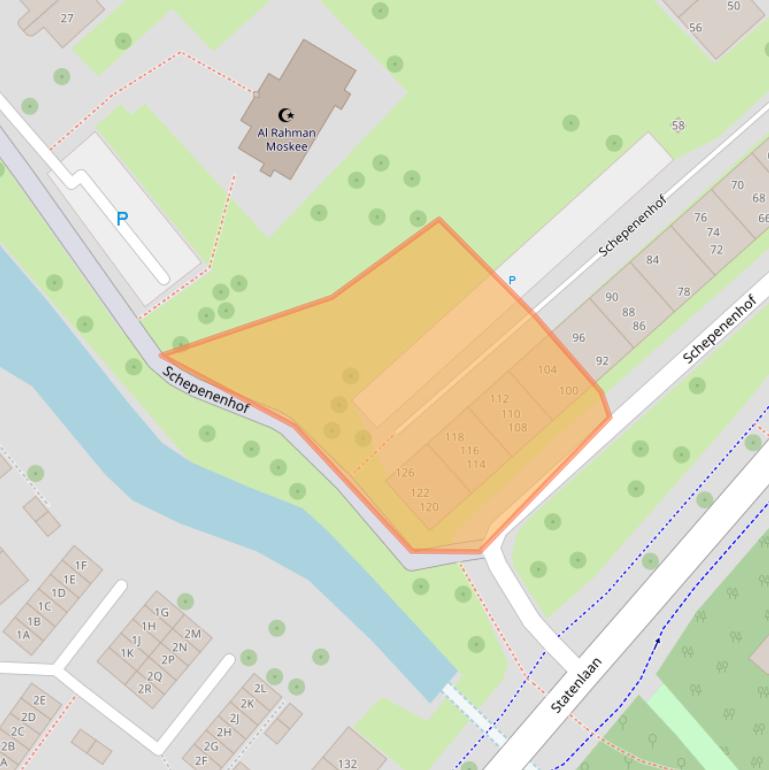 Kaart van postcodegebied 4336CL.