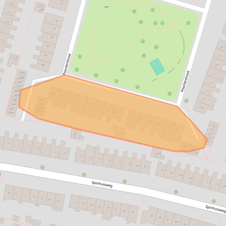 Kaart van postcodegebied 4336CS.