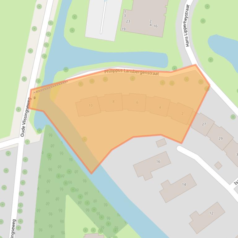 Kaart van postcodegebied 4336DA.