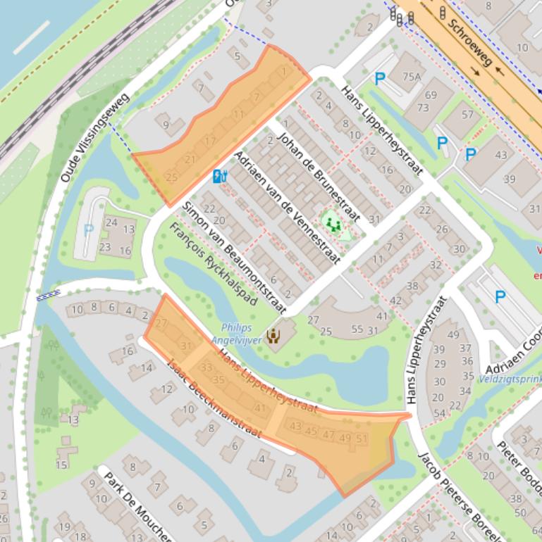 Kaart van postcodegebied 4336DB.