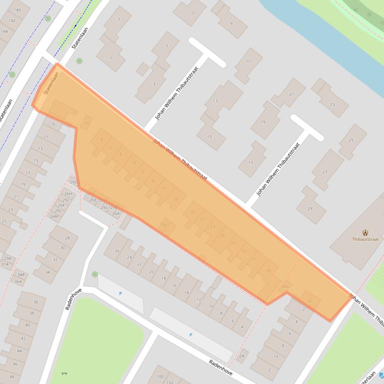 Kaart van postcodegebied 4336EB.