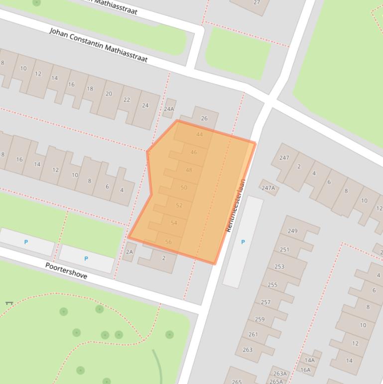 Kaart van postcodegebied 4336EN.