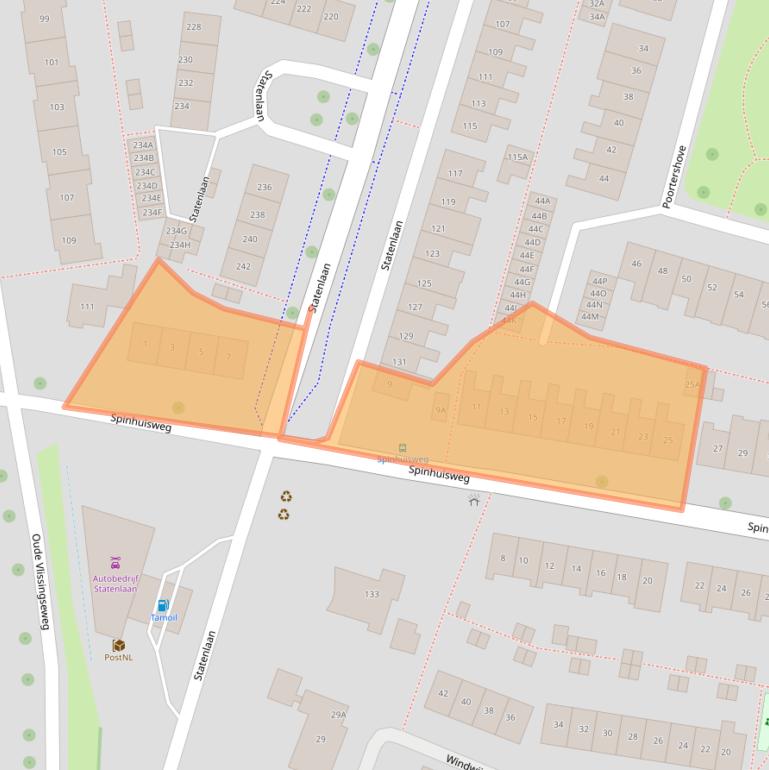 Kaart van postcodegebied 4336GA.