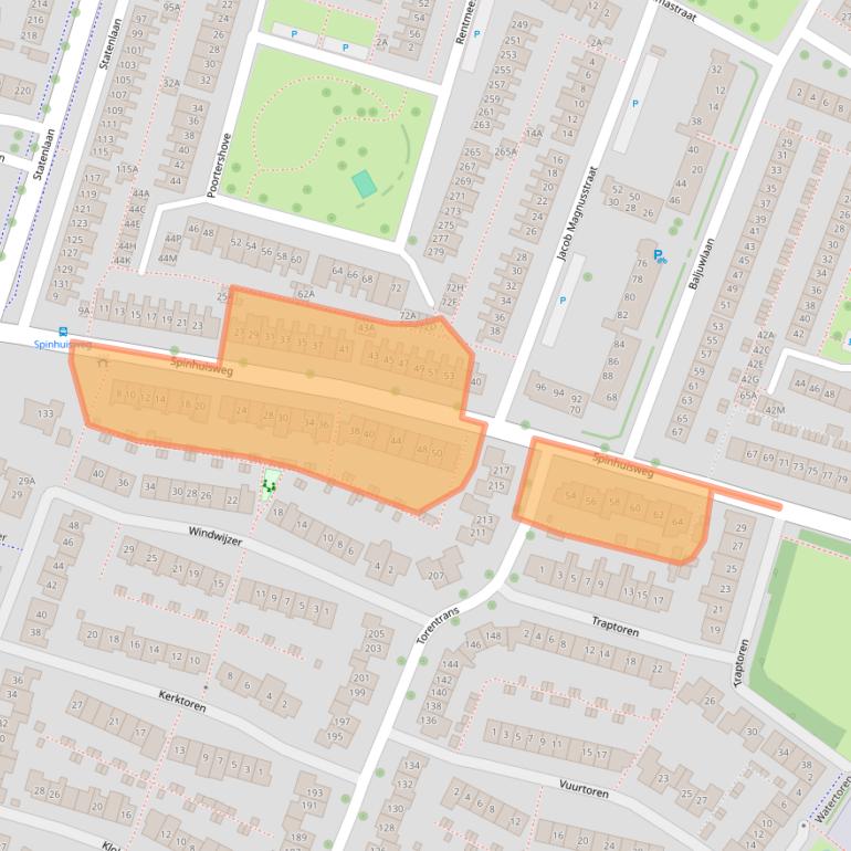 Kaart van postcodegebied 4336GB.