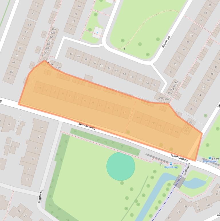 Kaart van postcodegebied 4336GC.