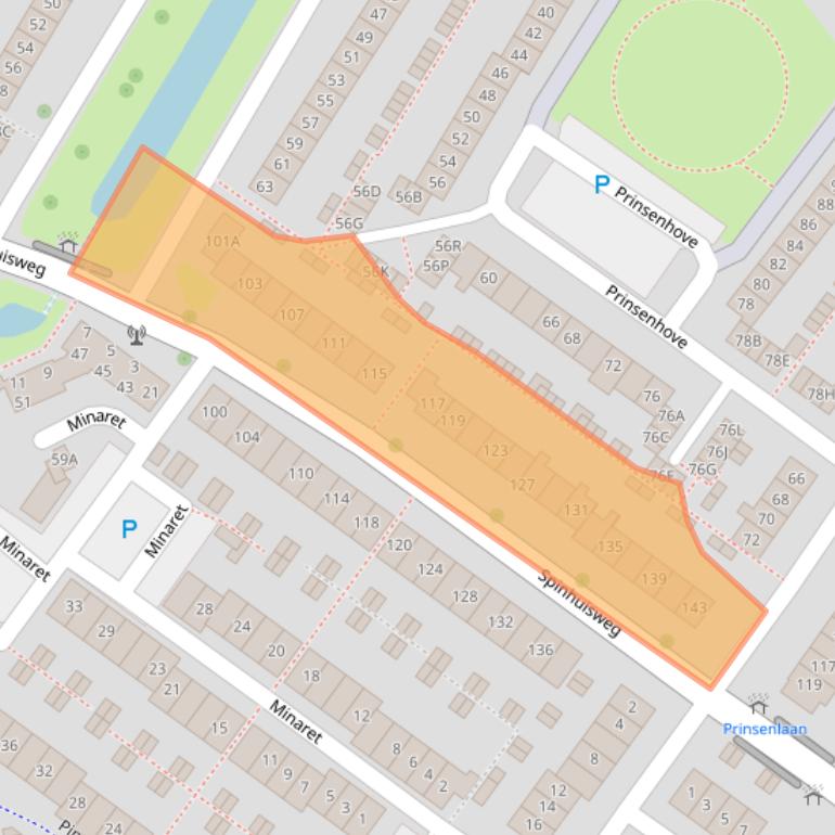 Kaart van postcodegebied 4336GD.