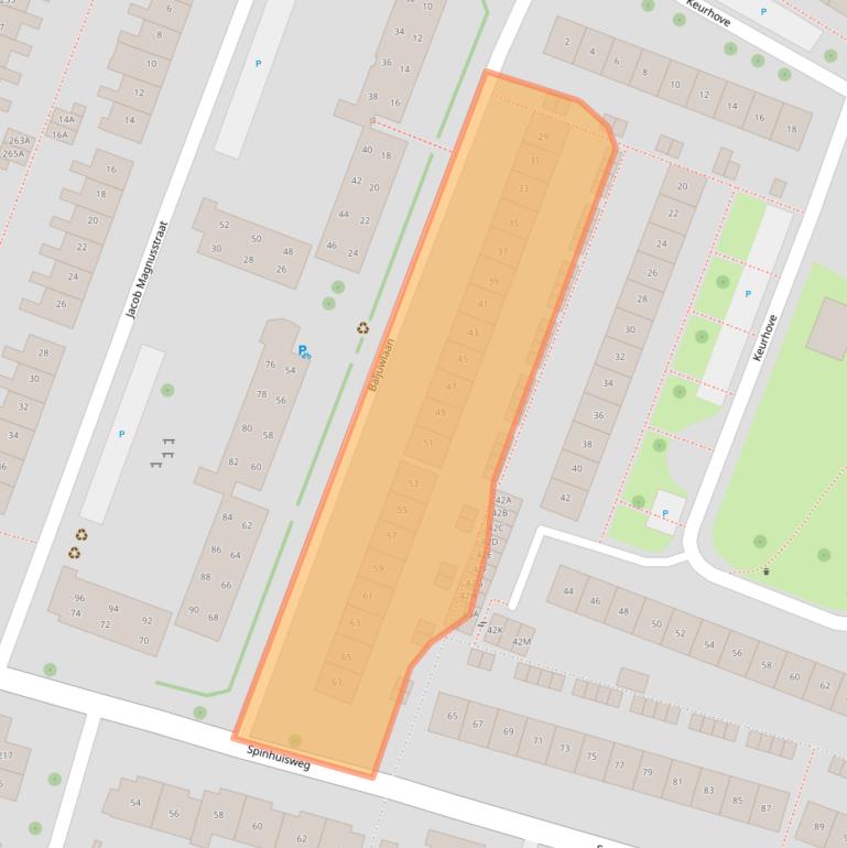 Kaart van postcodegebied 4336GK.