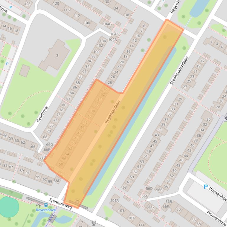 Kaart van postcodegebied 4336GW.