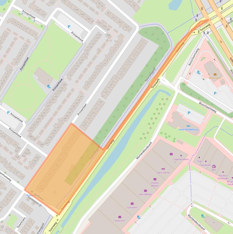 Kaart van postcodegebied 4336HK.