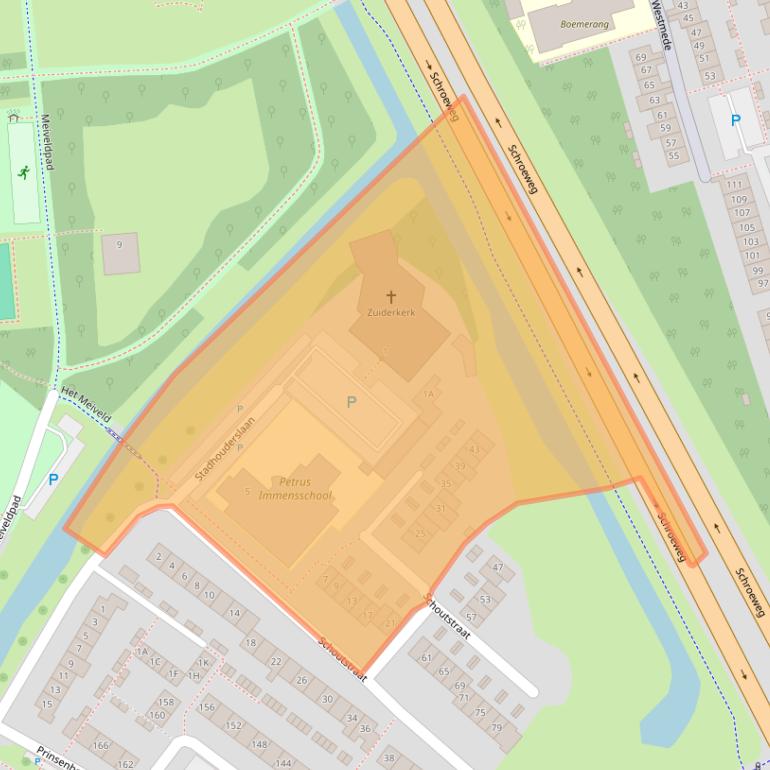 Kaart van postcodegebied 4336HN.