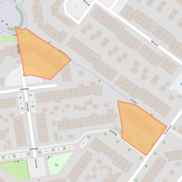 Kaart van postcodegebied 4336JG.