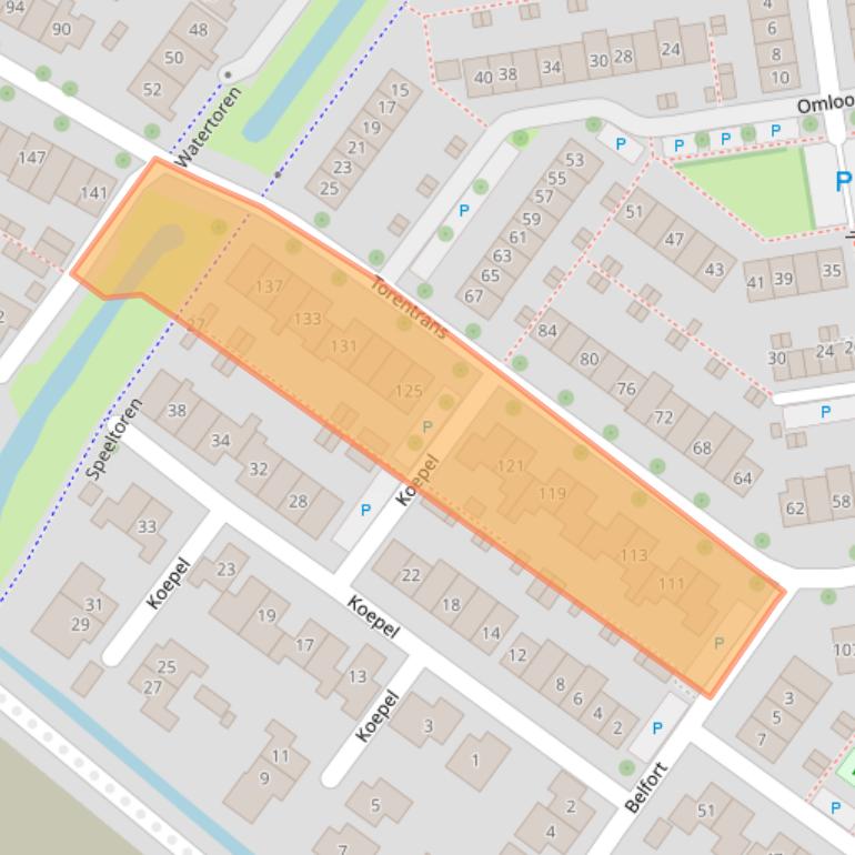 Kaart van postcodegebied 4336JP.