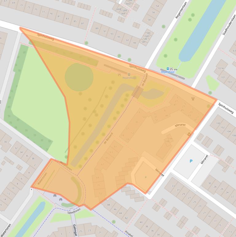 Kaart van postcodegebied 4336KE.