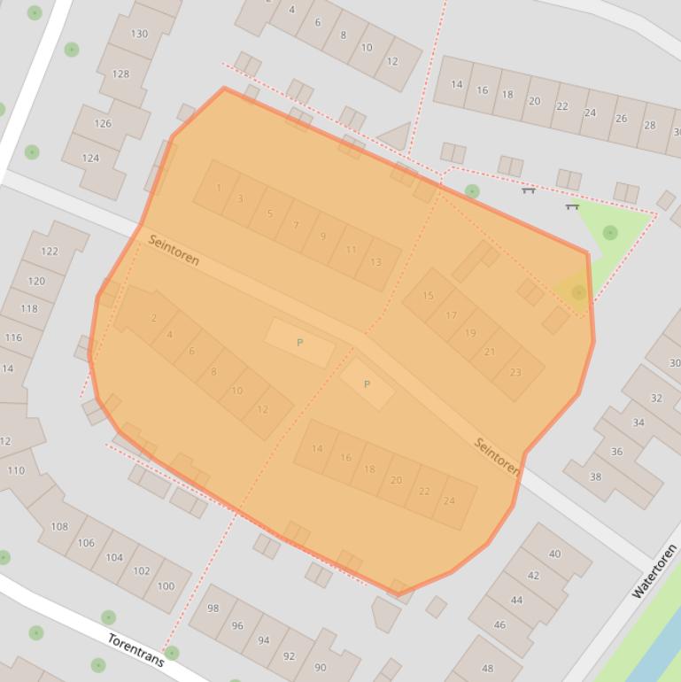Kaart van postcodegebied 4336KM.
