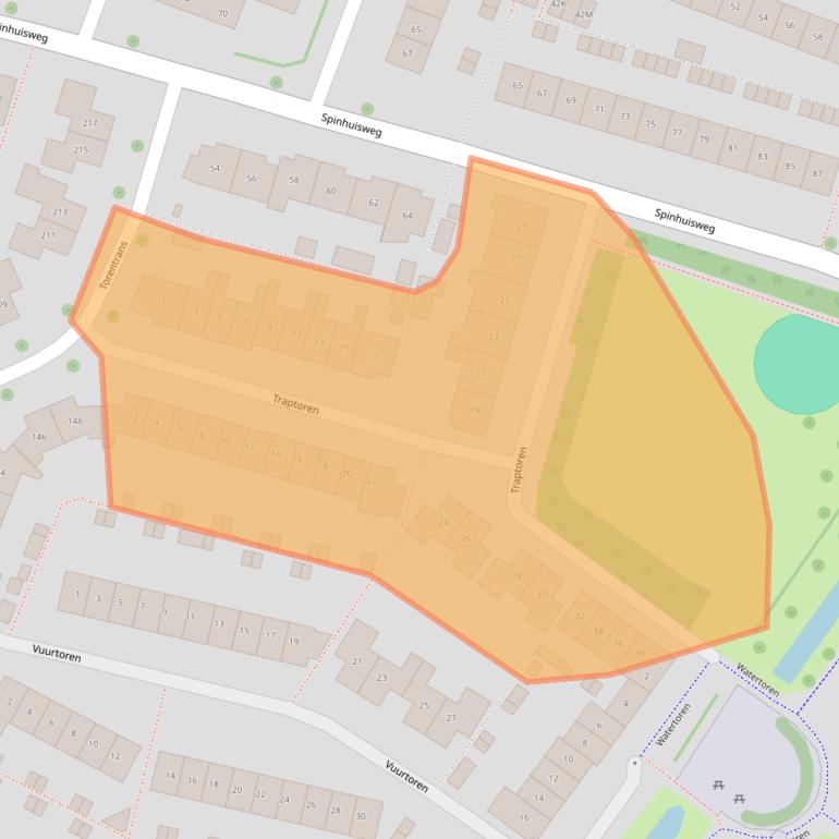 Kaart van postcodegebied 4336KP.
